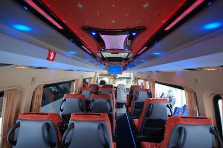 Mikroautobusa Mercedes Sprinter noma 14 17 19 20 sēdvietas